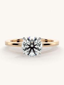 Valanova - Rose Gold Sterling Silver and Certified Lab Grown Diamond 1.00Cts Ring