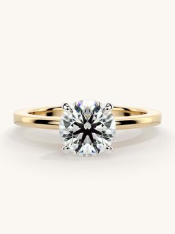 Valanova - Gold Sterling Silver and Certified Lab Grown Diamond 1.00Cts Ring