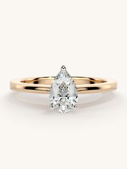 Valanova - Rose Gold Sterling Silver and Certified Lab Grown Diamond 0.50Cts Ring