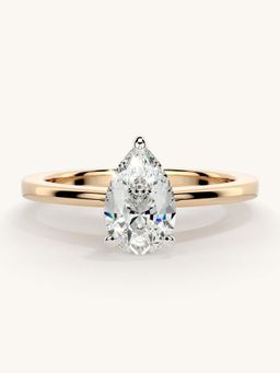 Valanova - Rose Gold Sterling Silver and Certified Lab Grown Diamond 0.75Cts Ring