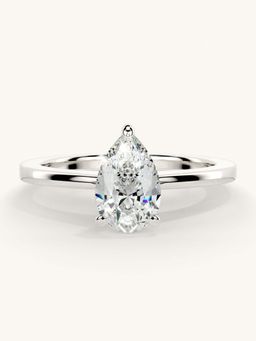 Valanova - White Gold Sterling Silver and Certified Lab Grown Diamond 0.75Cts Ring