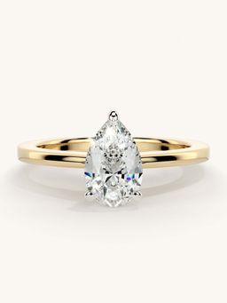Valanova - Gold Sterling Silver and Certified Lab Grown Diamond 0.75Cts Ring