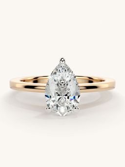 Valanova - Rose Gold Sterling Silver and Certified Lab Grown Diamond 1.00Cts Ring