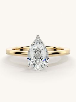 Valanova - Gold Sterling Silver and Certified Lab Grown Diamond 1.00Cts Ring