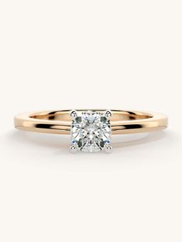 Valanova - Rose Gold Sterling Silver and Certified Lab Grown Diamond 0.50Cts Ring