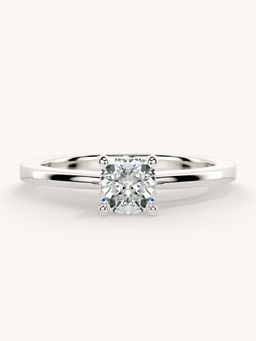 Valanova - White Gold Sterling Silver and Certified Lab Grown Diamond 0.50Cts Ring
