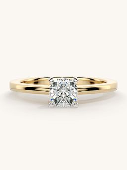 Valanova - Gold Sterling Silver and Certified Lab Grown Diamond 0.50Cts Ring