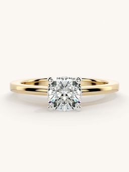 Valanova - Gold Sterling Silver and Certified Lab Grown Diamond 0.75Cts Ring