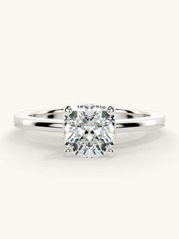 Valanova - White Gold Sterling Silver and Certified Lab Grown Diamond 1.00Cts Ring