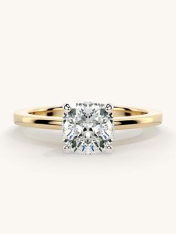 Valanova - Gold Sterling Silver and Certified Lab Grown Diamond 1.00Cts Ring