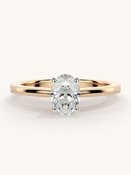Valanova - Rose Gold Sterling Silver and Certified Lab Grown Diamond 0.50Cts Ring