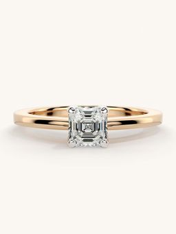 Valanova - Rose Gold Sterling Silver and Certified Lab Grown Diamond 0.50Cts Ring