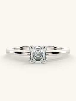 Valanova - White Gold Sterling Silver and Certified Lab Grown Diamond 0.50Cts Ring