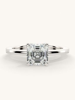 Valanova - White Gold Sterling Silver and Certified Lab Grown Diamond 1.00Cts Ring