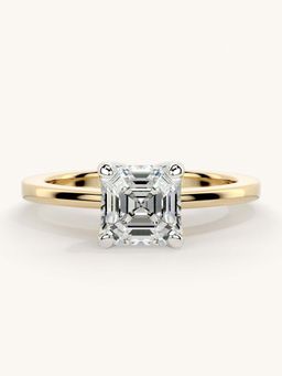 Valanova - Gold Sterling Silver and Certified Lab Grown Diamond 1.00Cts Ring