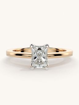 Valanova - Rose Gold Sterling Silver and Certified Lab Grown Diamond 0.50Cts Ring