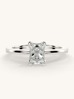 Valanova - White Gold Sterling Silver and Certified Lab Grown Diamond 0.50Cts Ring
