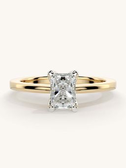 Valanova - Gold Sterling Silver and Certified Lab Grown Diamond 0.50Cts Ring
