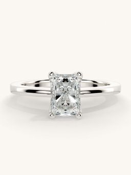 Valanova - White Gold Sterling Silver and Certified Lab Grown Diamond 0.75Cts Ring