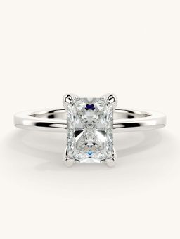 Valanova - White Gold Sterling Silver and Certified Lab Grown Diamond 1.00Cts Ring