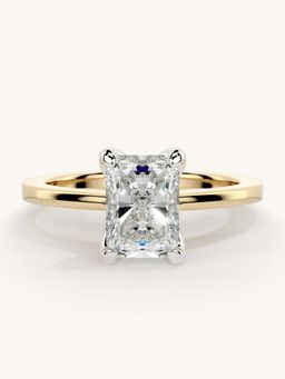 Valanova - Gold Sterling Silver and Certified Lab Grown Diamond 1.00Cts Ring