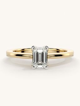 Valanova - Gold Sterling Silver and Certified Lab Grown Diamond 0.50Cts Ring