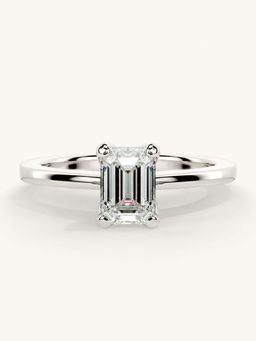 Valanova - White Gold Sterling Silver and Certified Lab Grown Diamond 0.75Cts Ring
