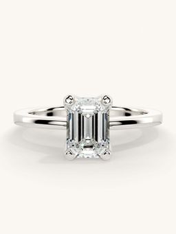 Valanova - White Gold Sterling Silver and Certified Lab Grown Diamond 1.00Cts Ring
