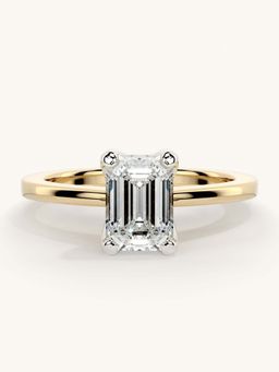 Valanova - Gold Sterling Silver and Certified Lab Grown Diamond 1.00Cts Ring