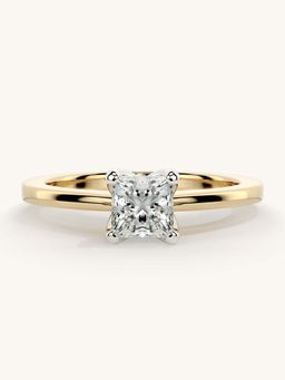 Valanova - Gold Sterling Silver and Certified Lab Grown Diamond 0.50Cts Ring