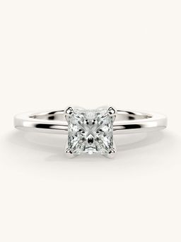 Valanova - White Gold Sterling Silver and Certified Lab Grown Diamond 0.75Cts Ring