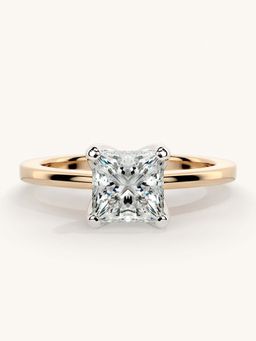 Valanova - Rose Gold Sterling Silver and Certified Lab Grown Diamond 1.00Cts Ring