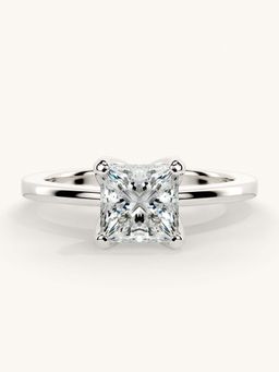 Valanova - White Gold Sterling Silver and Certified Lab Grown Diamond 1.00Cts Ring