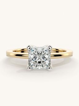 Valanova - Gold Sterling Silver and Certified Lab Grown Diamond 1.00Cts Ring