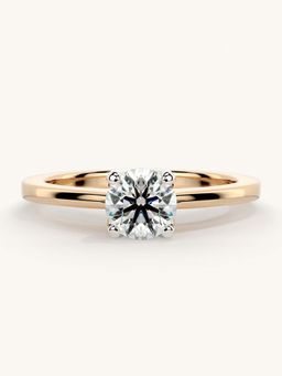 Valanova - Rose Gold Sterling Silver and Certified Lab Grown Diamond 0.50Cts Ring