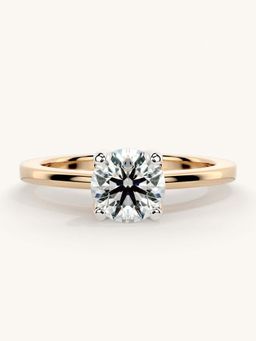 Valanova - Rose Gold Sterling Silver and Certified Lab Grown Diamond 0.75Cts Ring