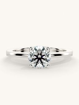 Valanova - White Gold Sterling Silver and Certified Lab Grown Diamond 0.75Cts Ring