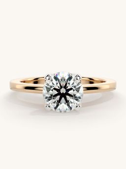 Valanova - Rose Gold Sterling Silver and Certified Lab Grown Diamond 1.00Cts Ring
