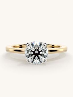 Valanova - Gold Sterling Silver and Certified Lab Grown Diamond 1.00Cts Ring