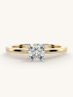 Valanova - Gold Sterling Silver and Certified Lab Grown Diamond 0.50Cts Ring