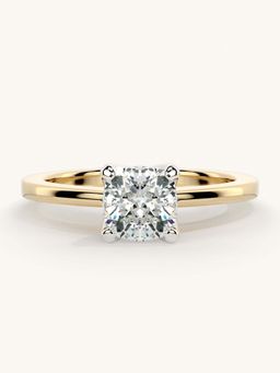 Valanova - Gold Sterling Silver and Certified Lab Grown Diamond 0.75Cts Ring