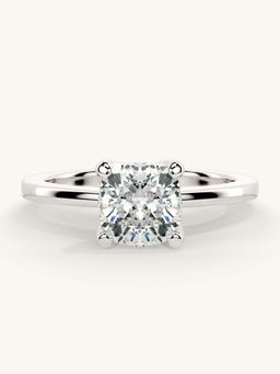 Valanova - White Gold Sterling Silver and Certified Lab Grown Diamond 1.00Cts Ring