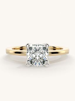 Valanova - Gold Sterling Silver and Certified Lab Grown Diamond 1.00Cts Ring