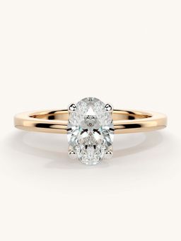 Valanova - Rose Gold Sterling Silver and Certified Lab Grown Diamond 0.75Cts Ring