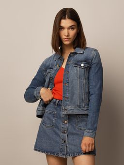 ONLY - Women Regular Fit Blue Jacket