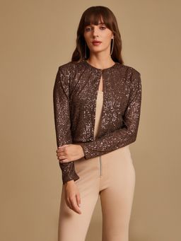 Kazo - Prudence Embellished Cropped Shrug