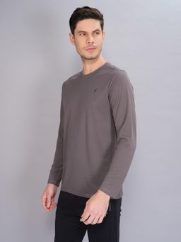 Technosport - Men Solid Slim Fit Round Neck Sports T-Shirt With Techno Cool+