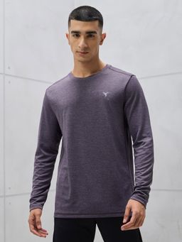 Technosport - Men Melange Slim Fit Round Neck Sports T-Shirt With Double Cool