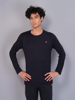 Technosport - Men Solid Slim Fit Round Neck Sports T-Shirt With Techno Cool