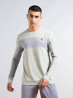 Technosport - Men Colorblock Slim Fit Round Neck Sports T-Shirt With Matpiq